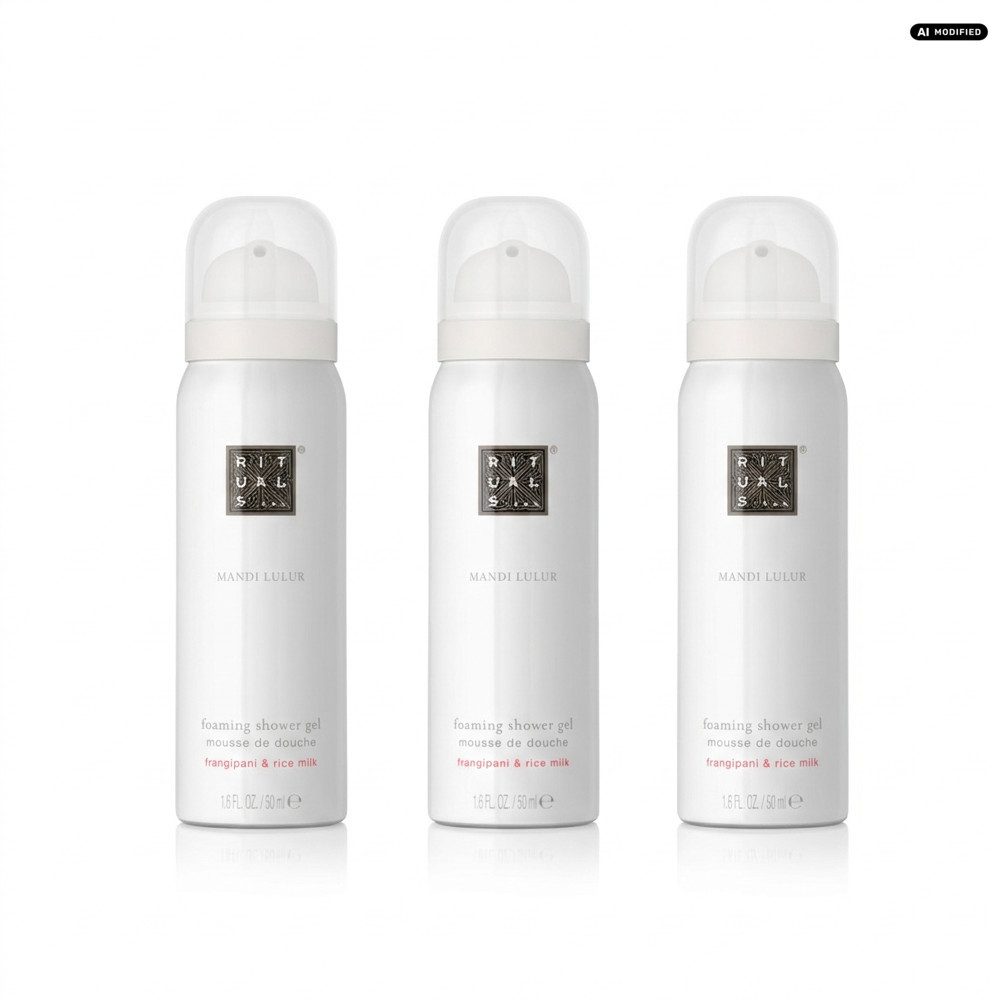 Rituals Duschgel Rituals Mandi Lulur Foaming Shower Gel Duschschaum 3er Set, 1-tlg., Reisegrösse Duschschaum Set mit Mandi Lulur Duftnote