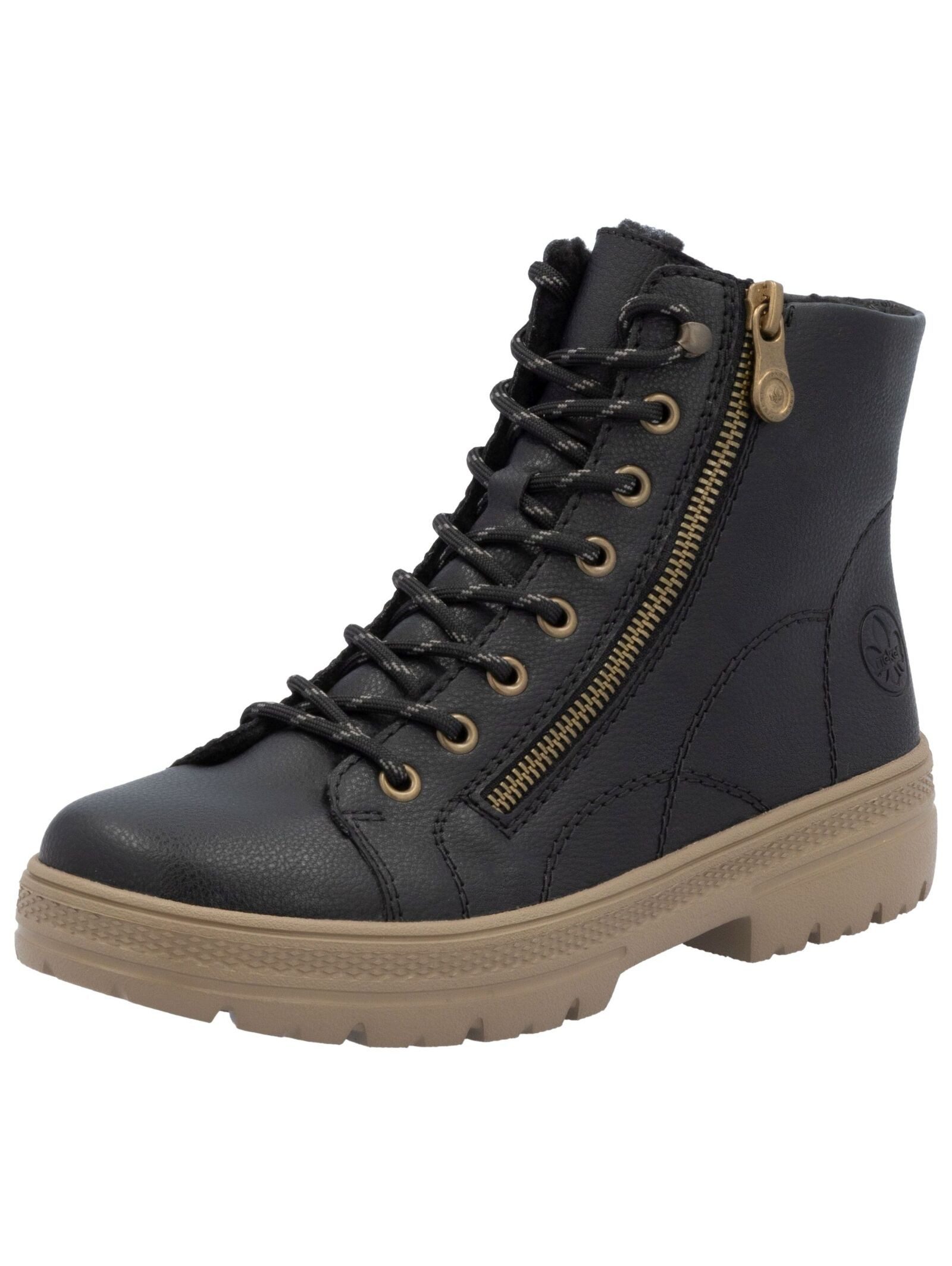 Rieker Stiefelette Lederimitat Schnürstiefelette