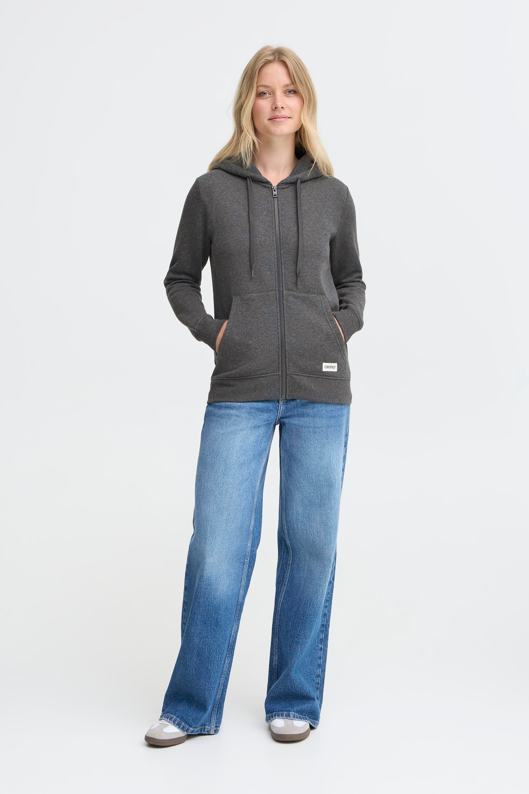 OXMO Kapuzensweatjacke OXKaren Gemütliche Sweatjacke – Bild 3 von 5