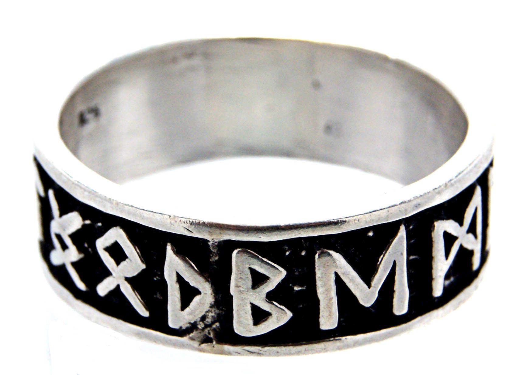 Kiss of Leather Silberring Ring Fingerring Runen Gr. 50-80 Runenring  Alphabet Futhark