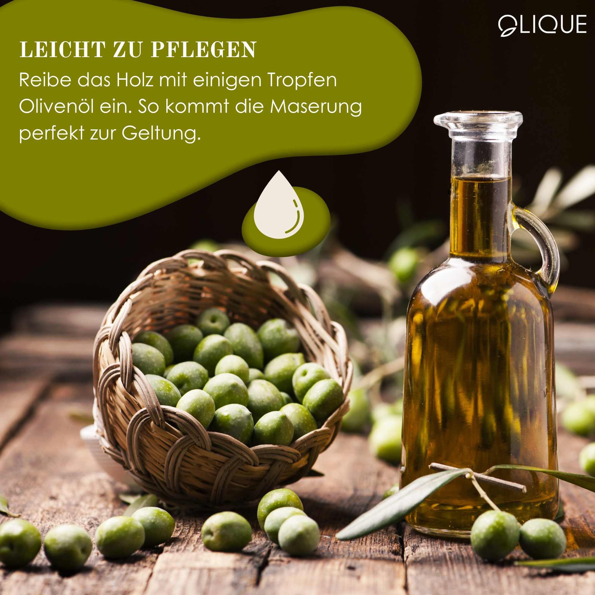 OLIQUE Grillzange 42 cm aus Olivenholz – Made in Germany, Made in Germany