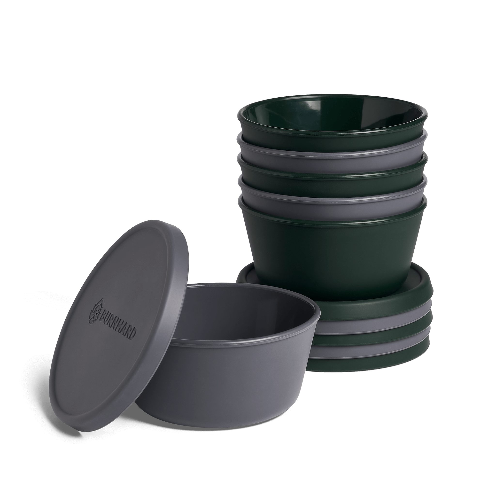 BURNHARD® Aufbewahrungsbox Pizzaballenbox mit Deckel 6er-Set (ideal für Stü günstig online kaufen