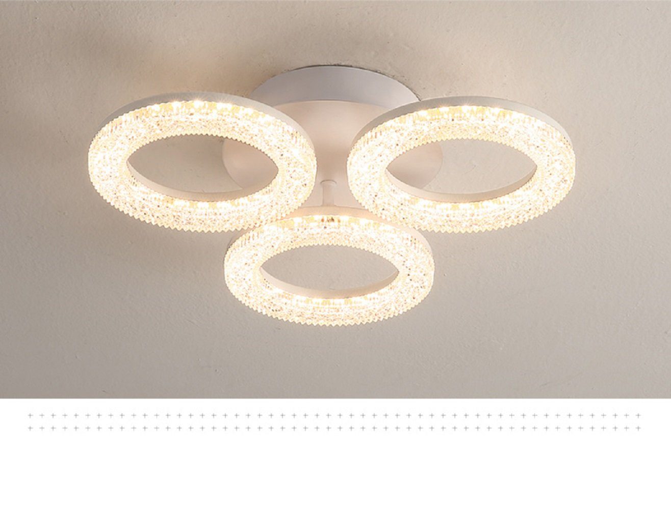Eurotondisplay LED Deckenleuchte LED Deckenlampe Fernbedienung Lichtfarbe/Helligkeit einstellbar, LED fest integriert, mit Fernbedienung kaltweiß-neutalweiß -warmweiß, 7000k-3000k stufenlos einstellbar ., Lichtfarbe und Helligkeit einstellbar