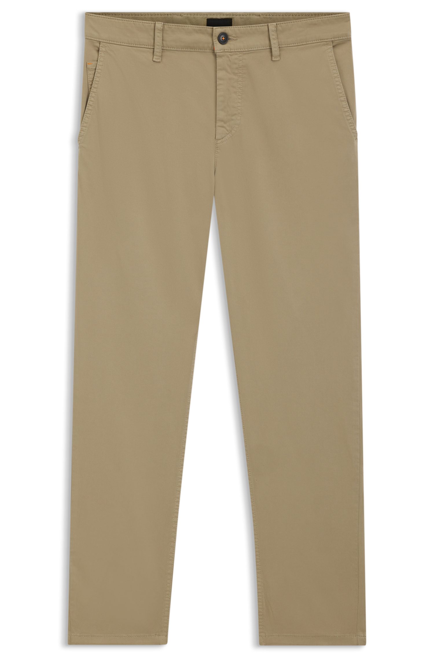 BOSS ORANGE Chinohose tapered mit BOSS Logo hinten