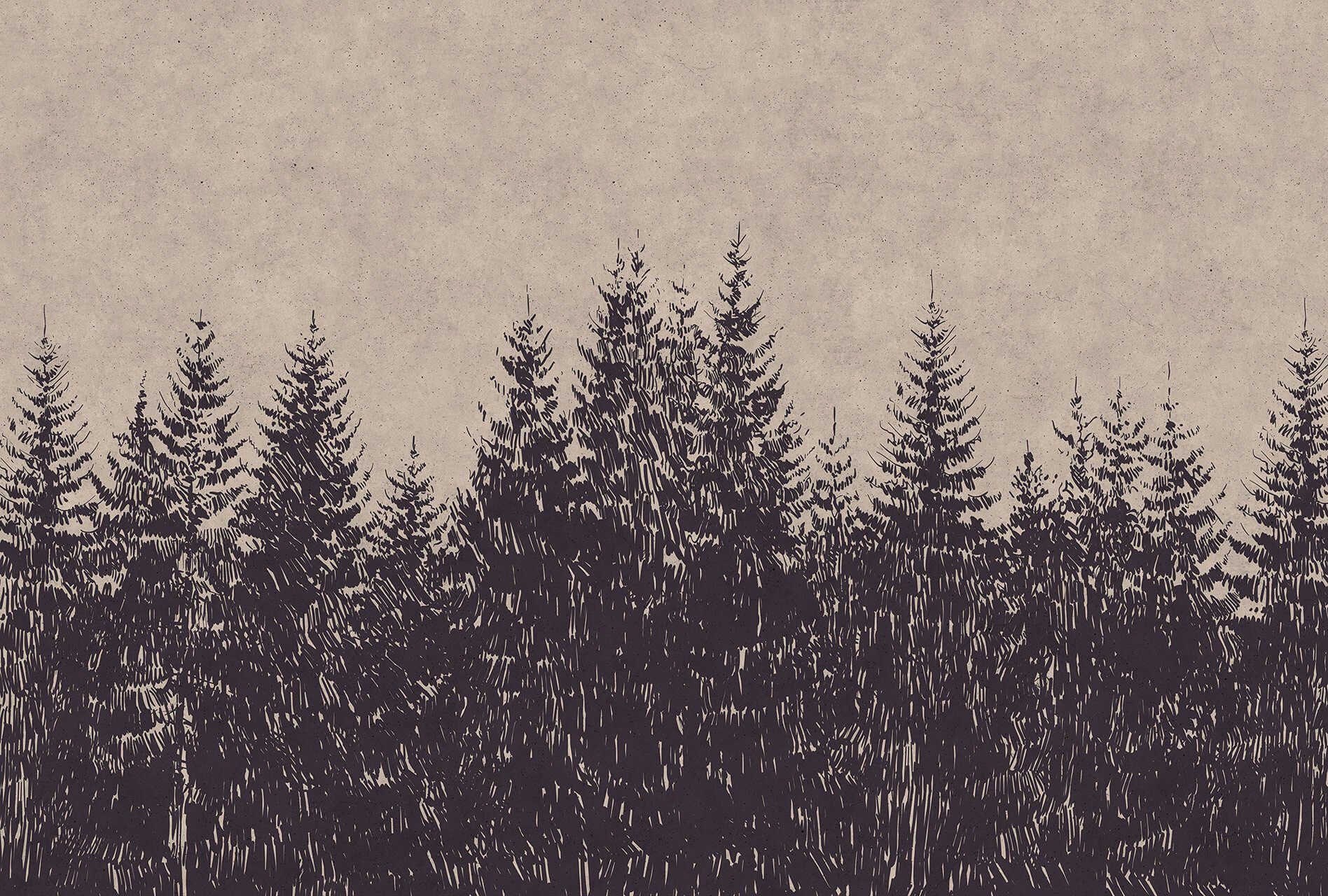 KUNSTLOFT Vliestapete Black Tapete leicht Forest glänzend, lichtbeständige Design 1