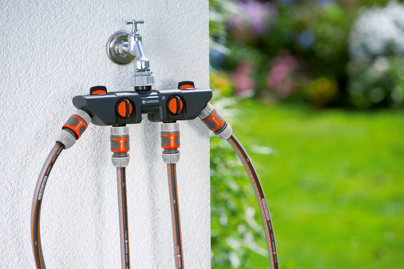 Thumbnail - GARDENA Schlauchverbinder 4-Wege-Verteiler, Wasserverteiler, wasserdurchfluss regulierbar
