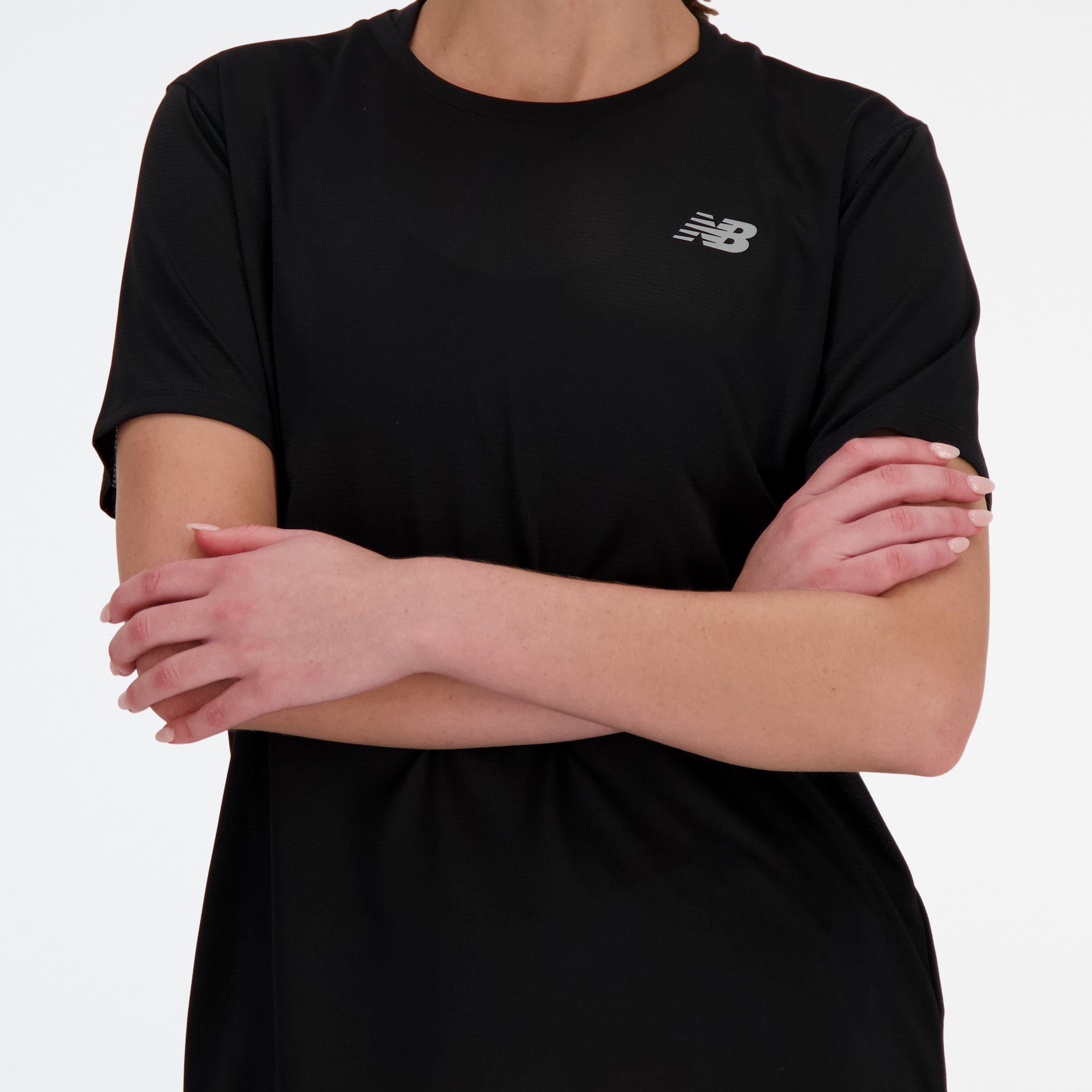 New Balance Laufshirt WOMENS RUNNING S/S TOP mit Markenlogo