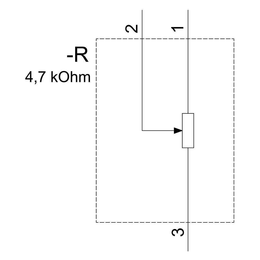 Sensor (3SU1200-2PR10-1AA0) 4.7, Dreh-Potentiometer Siemens SIEMENS 3SU1200-2PR10-1AA0 3SU12002PR101AA0