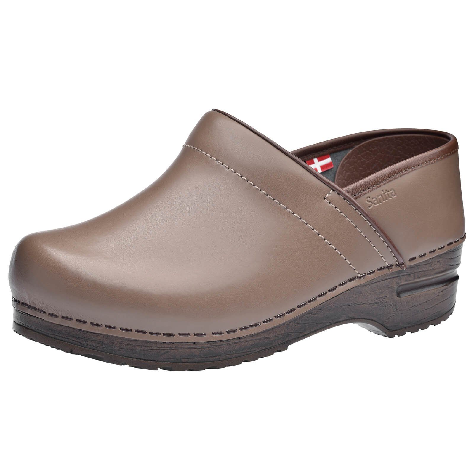 Sanita Original-Prof. Izabella Clog Taupe Sandale