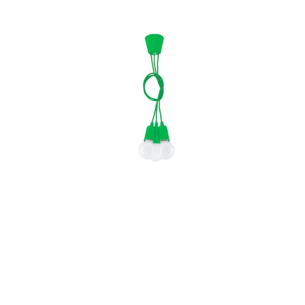 famlights Hängeleuchte, Pendelleuchte Dani in warmweiss, enthalten: Angabe, keine Leuchtmittel Nein, Hängeleuchte, Grün Pendelleuchte 3-flammig, Pendellampe, E27