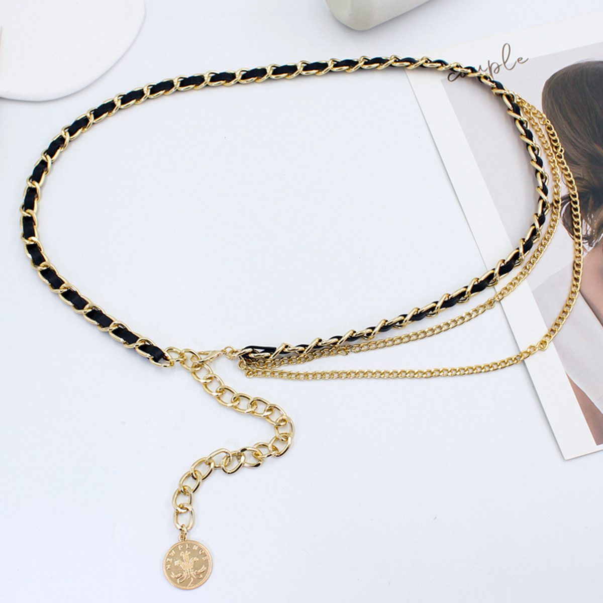 RWEUOQ Kettengürtel Kettengürtel Taillenkette Damengürtel Kleid günstig online kaufen