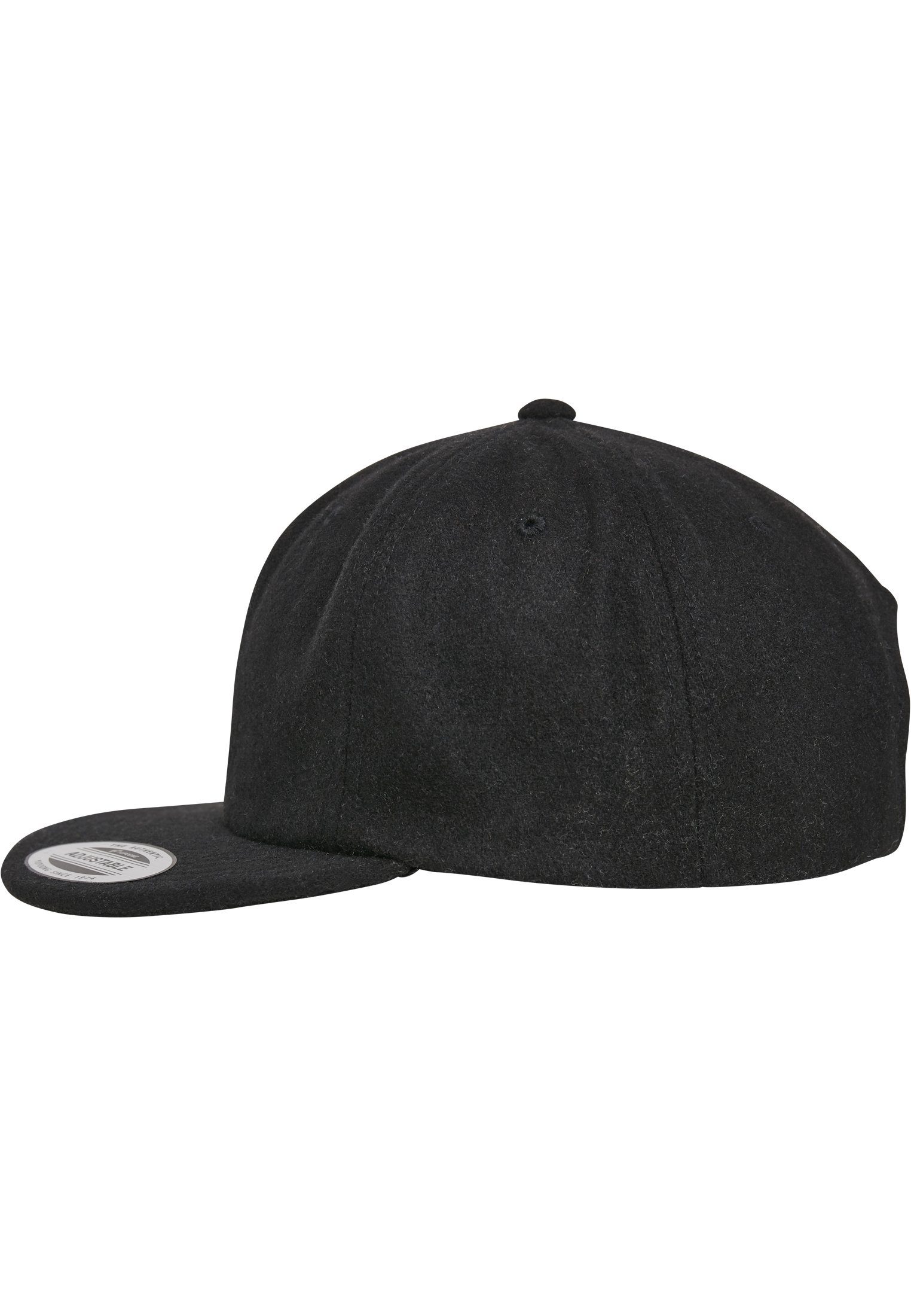 Melton Snapback Flexfit Cap black Flex Cap