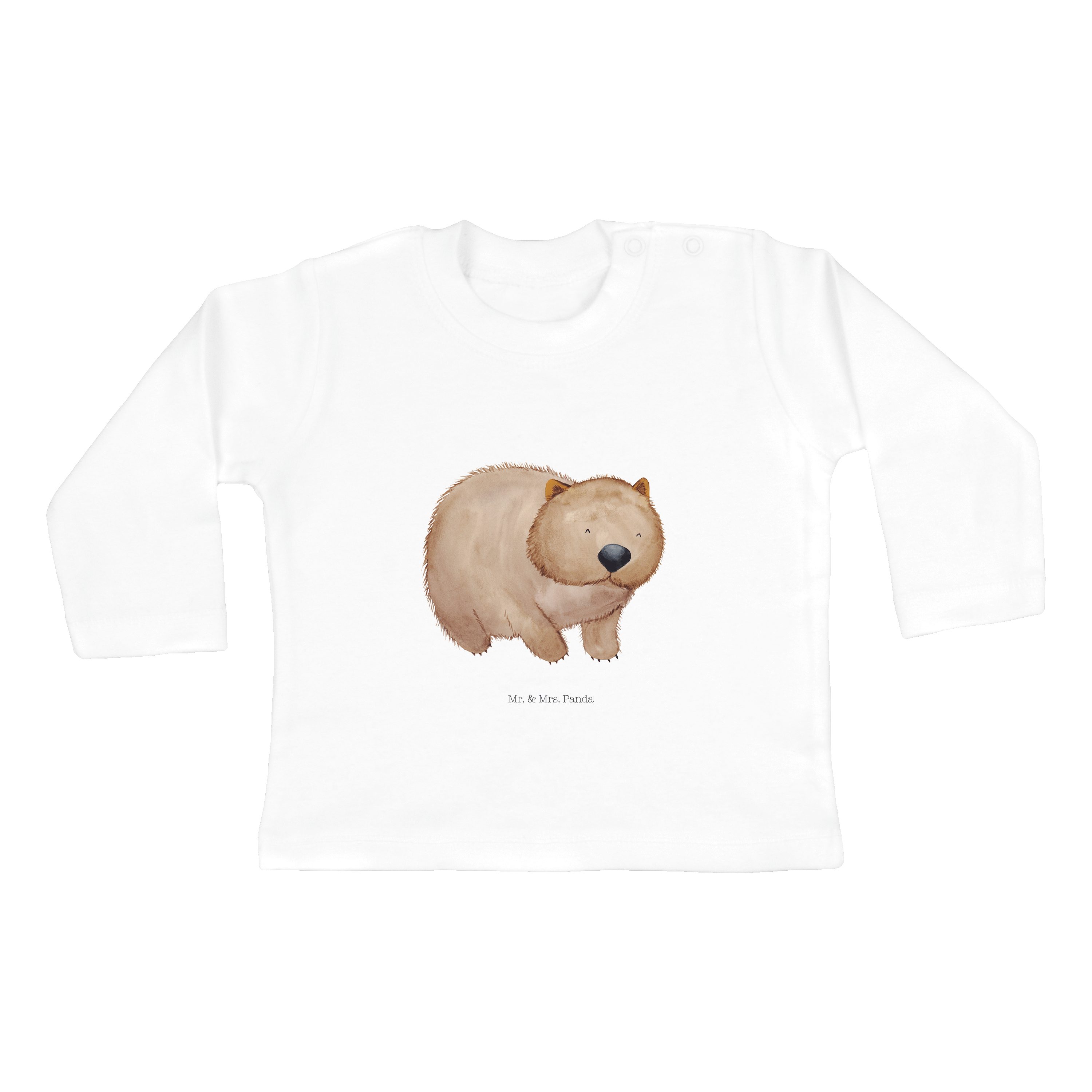 Mr. & Mrs. Panda Strampler Wombat Weiß Geschenk, Das Leben ist