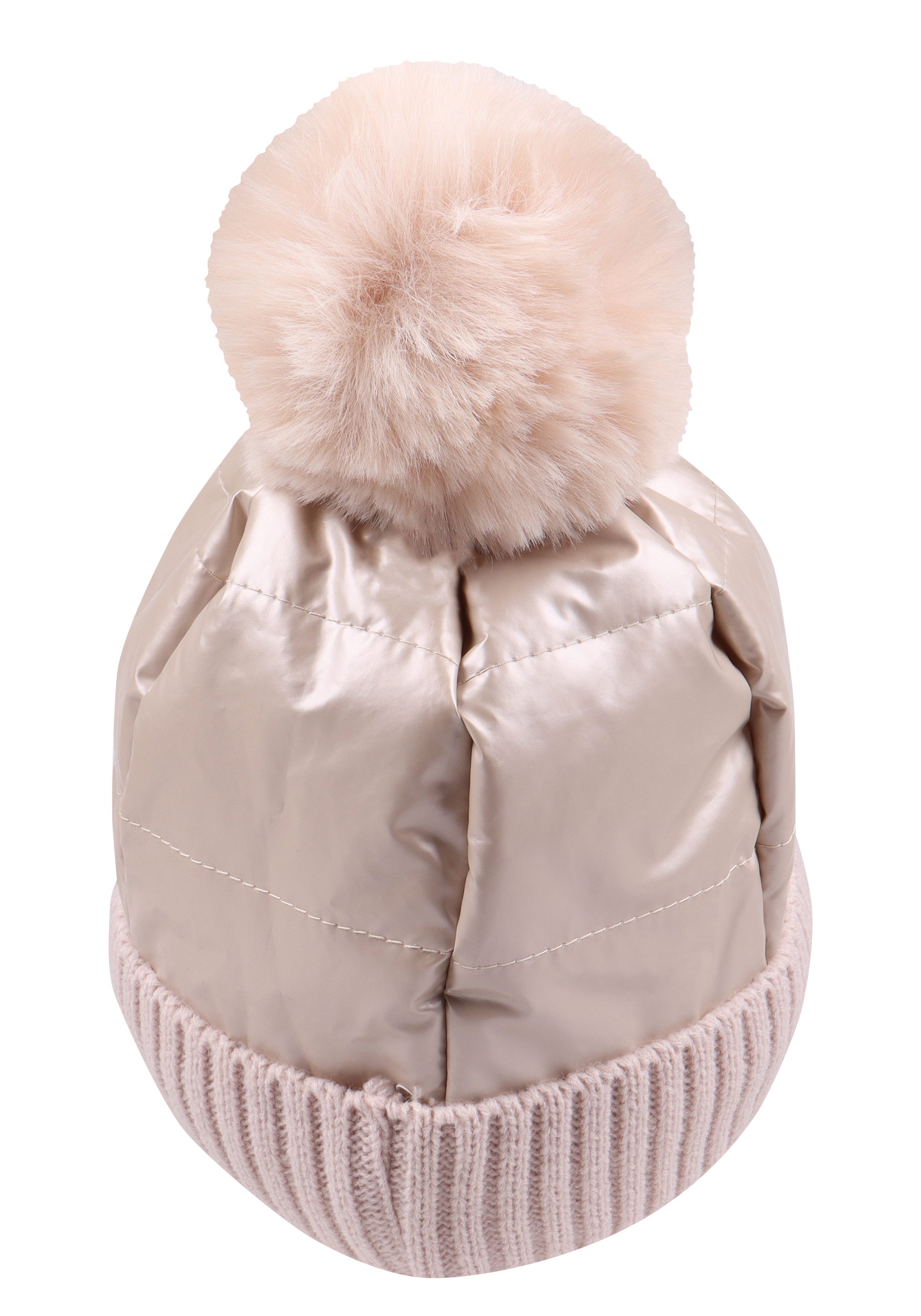 Capelli New York Strickmütze glänzende, mit Umschlag günstig online kaufen