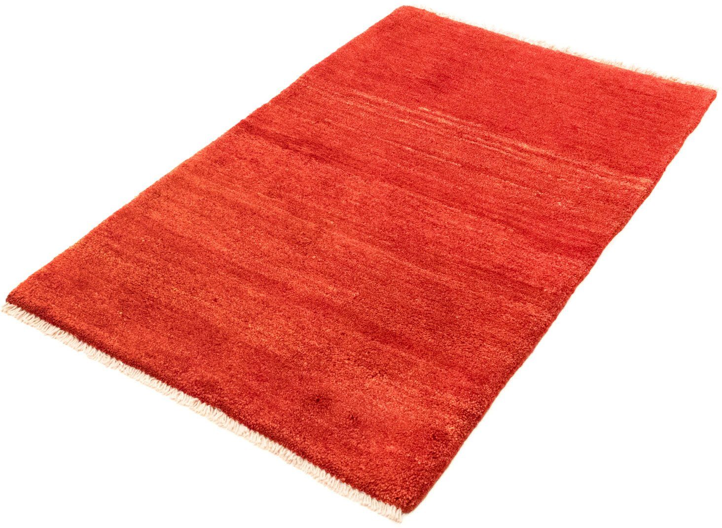 Gabbeh morgenland, Wollteppich rot, Teppich handgeknüpft rechteckig, 18 mm, handgeknüpft Höhe: