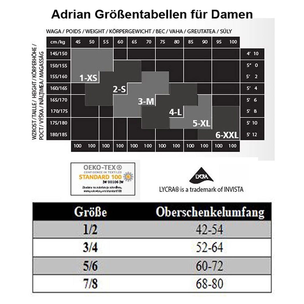 Adrian Hosiery Halterlose Strümpfe Oberschenkelbänder Plain günstig online kaufen