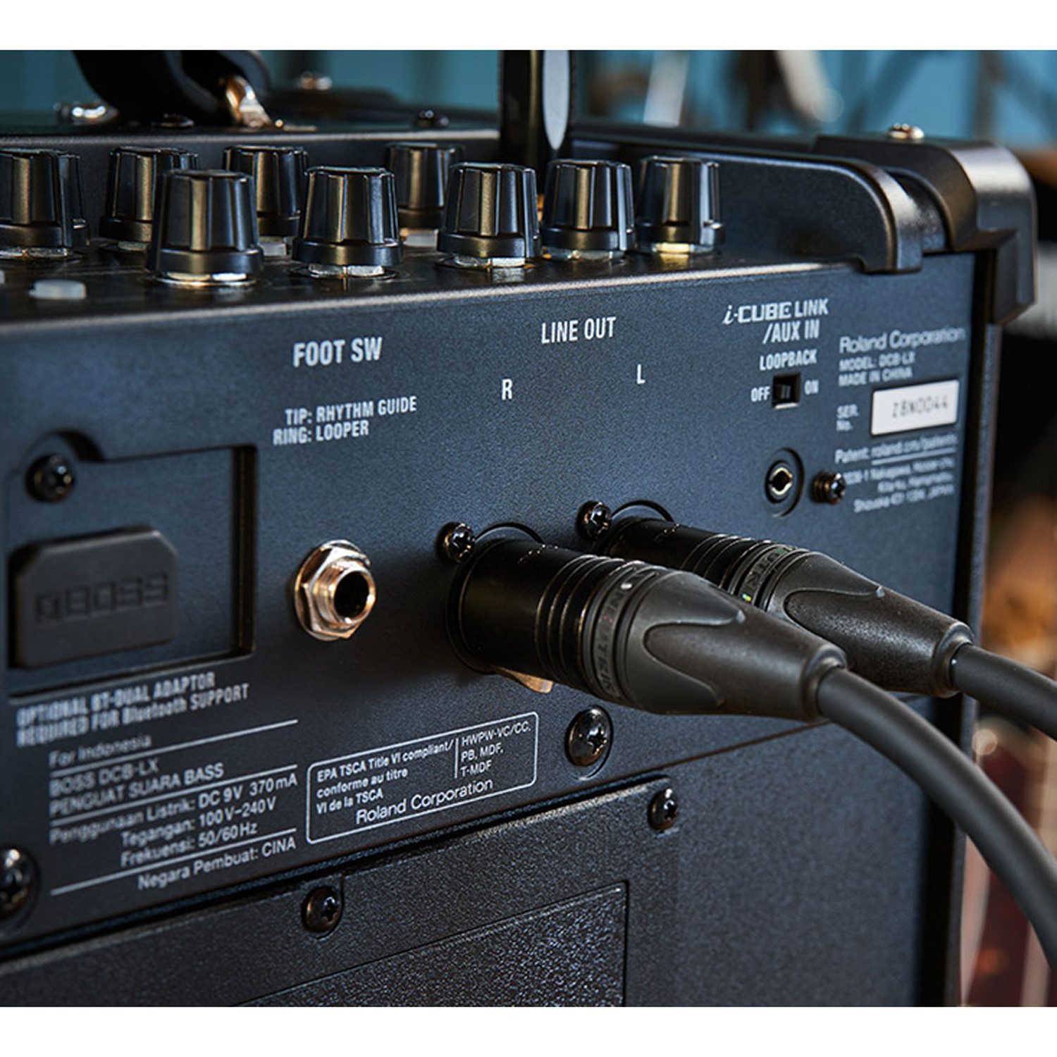 Boss by Roland Boss Bass-Verstärker Dual Cube Bass LX mit BT-Dual und Kabel Verstärker (Anzahl Kanäle: 1, 10 W, Bluetooth)