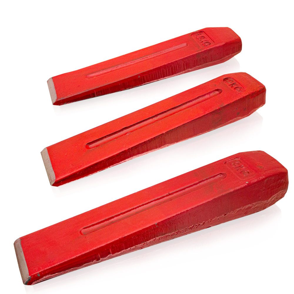 Bituxx Fällkeil Spaltkeil Set 1500g 2000g 3000g, (3er Set, MS-18897)