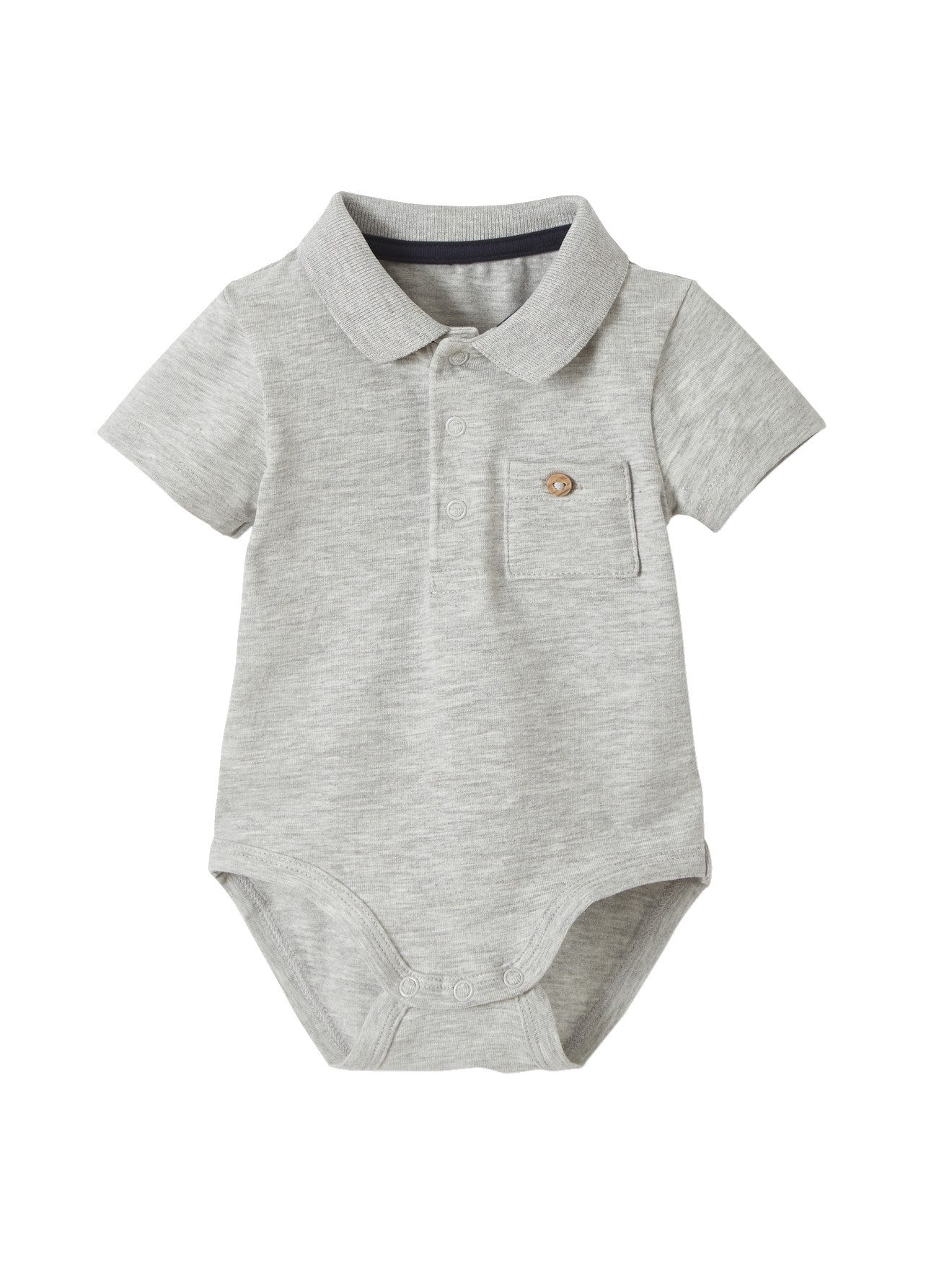 vertbaudet Blusentop Baby Bodys für Neugeborene 2er-Pack, Polokragen