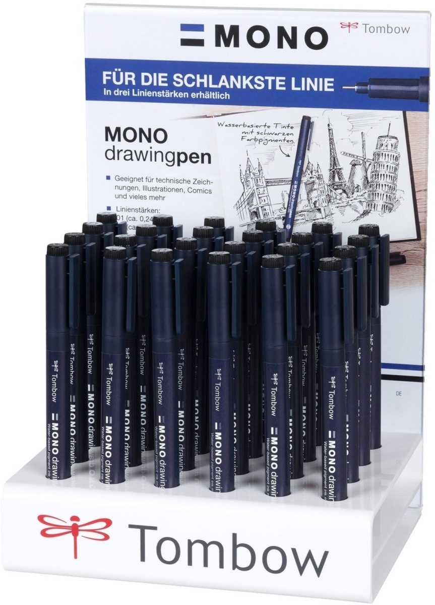 Fineliner Fineliner Mono drawing pen 01/03/05 schwarz VE=24 Stück.