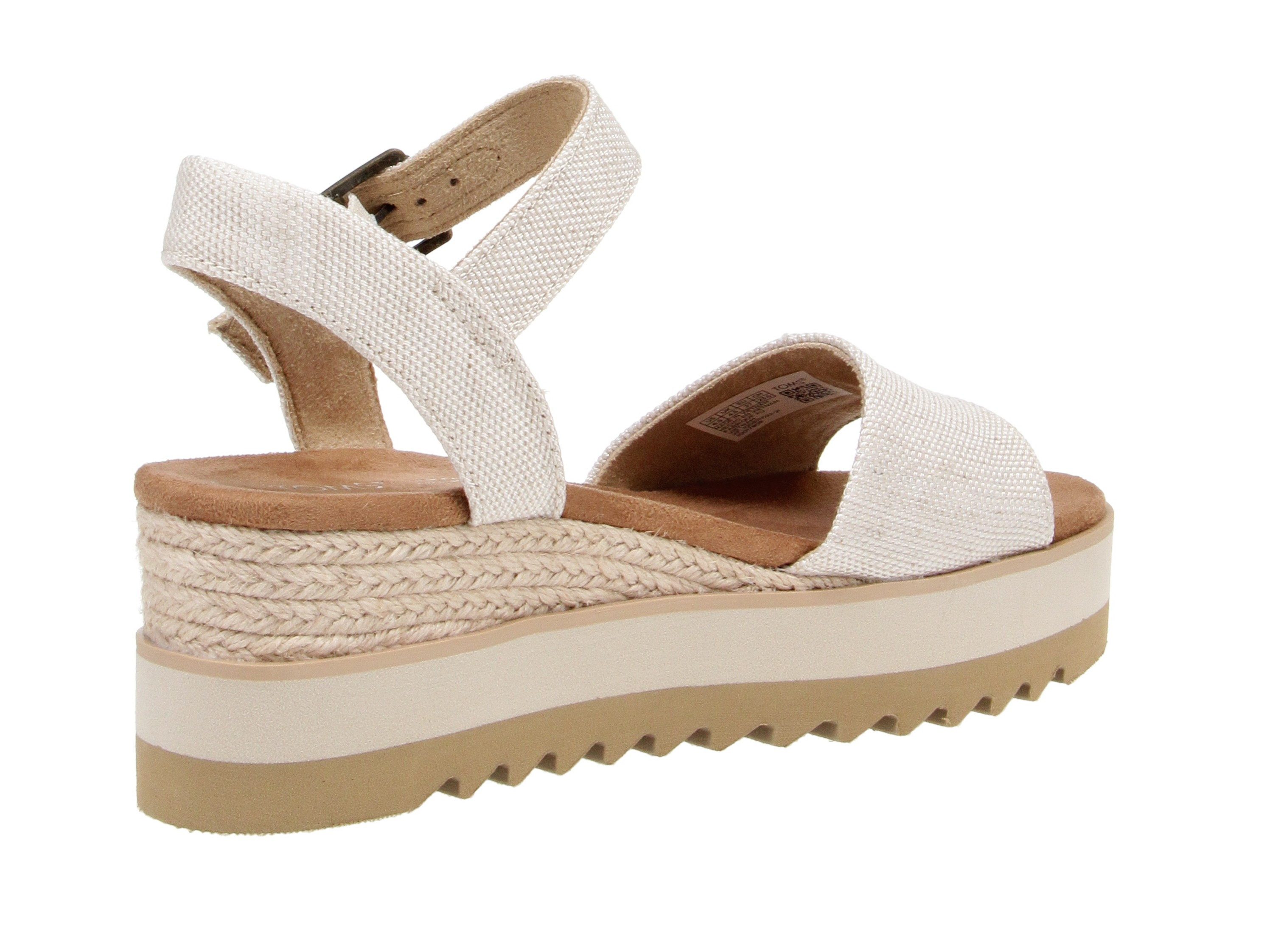 TOMS Toms 10017908 Diana - Damen Schuhe Sandaletten - Natural Sandale