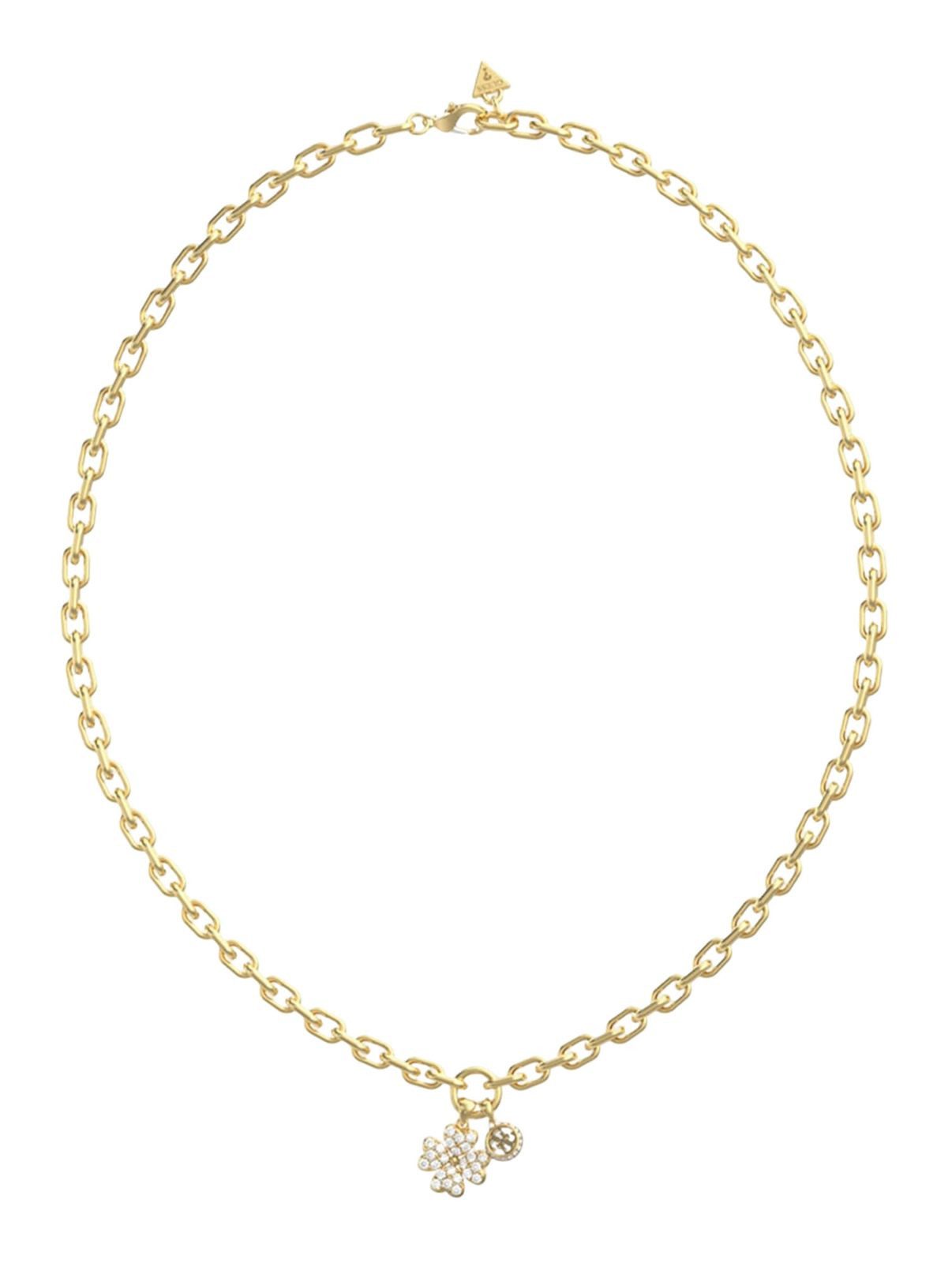 Guess Gliederkette 16-18" Lucky Charm Pave Necklace