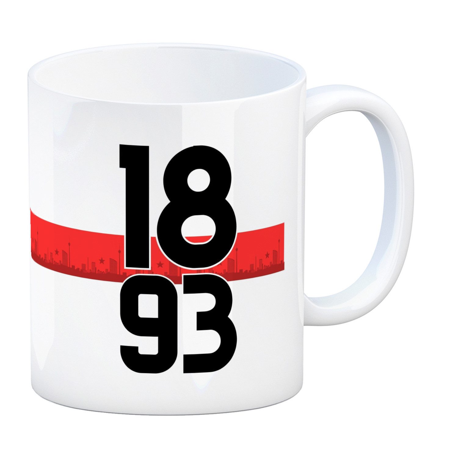 speecheese Tasse Stuttgart Brustring 1893 Kaffeebecher mit Skyline