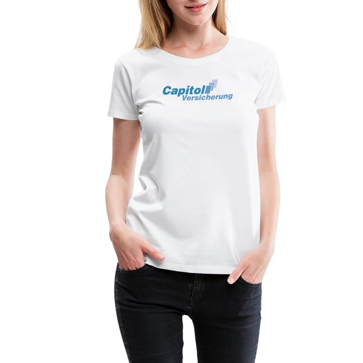 Spreadshirt T-Shirt Stromberg Logo Capitol Versicherung Frauen Premium T-Sh günstig online kaufen