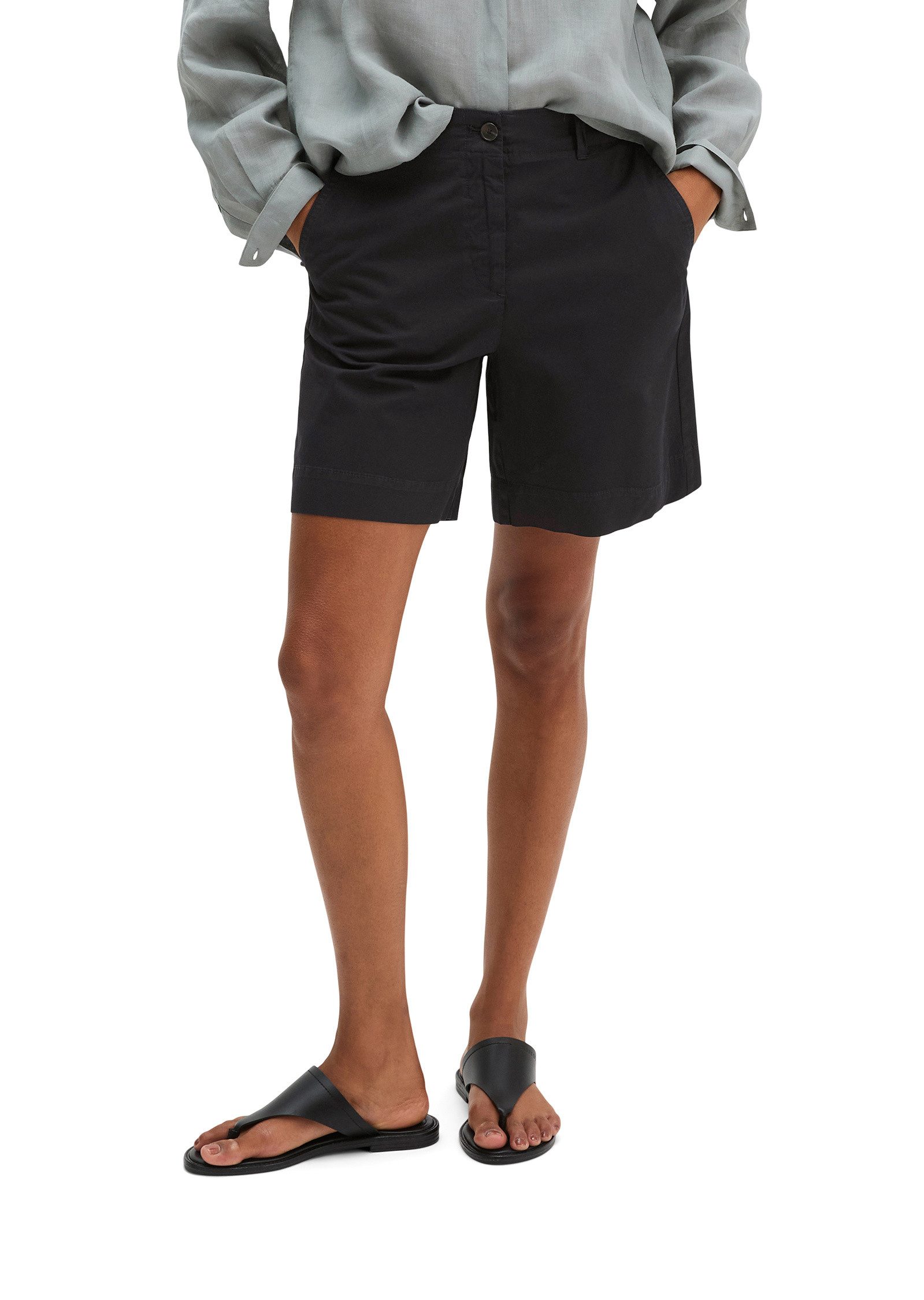 Shorts aus Organic Cotton-Lyocell-Leinen-Mix