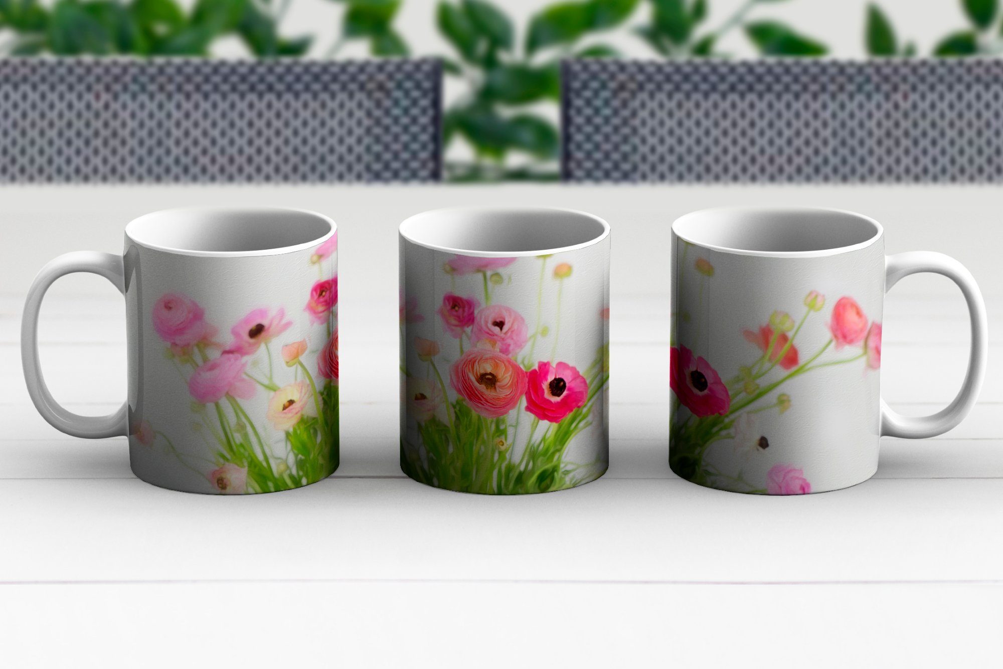 MuchoWow Tasse Stillleben - Blumen - Kaffeetassen, Keramik, Teetasse, Frühling, Geschenk Becher, Teetasse