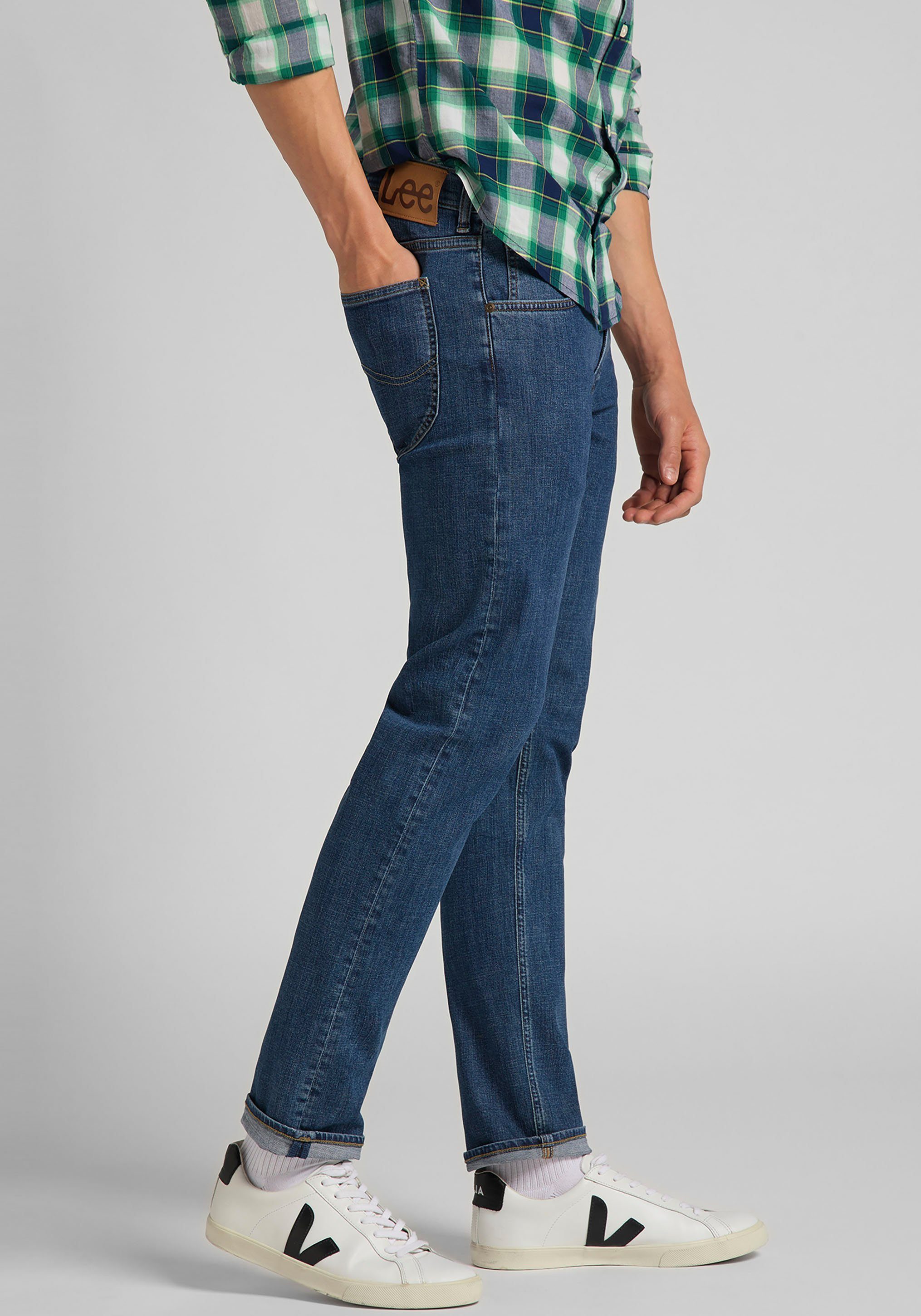 Lee® Regular-fit-Jeans ZIP DAREN mid wash FLY stone