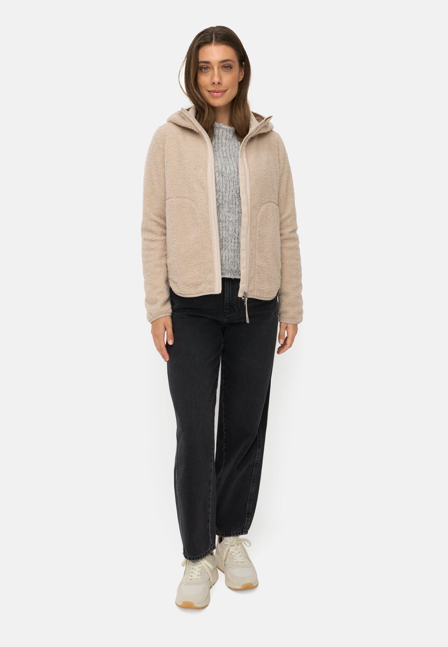 camel active Kurzjacke mit wärmenden Taschenfutter Langarm