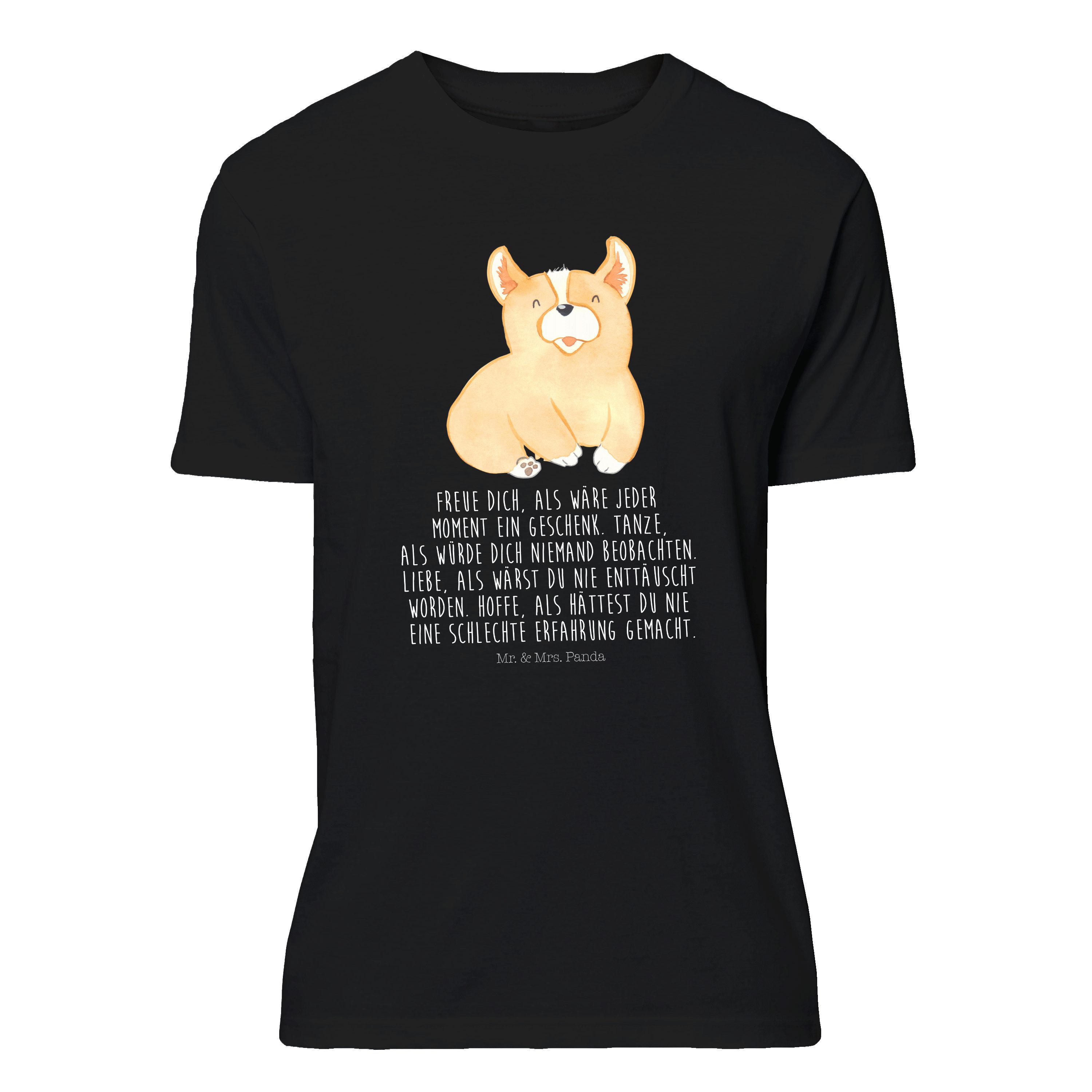 T-Shirt Corgie - Schwarz - T-Shirt, Shirt