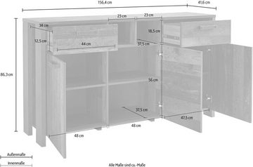 FORTE Sideboard, Breite 156 cm