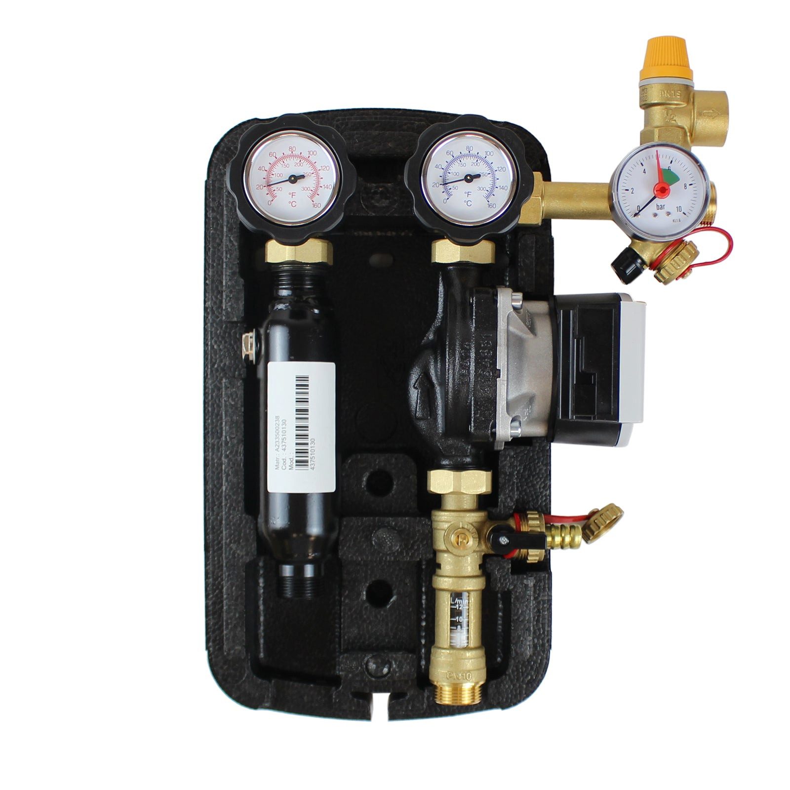 Environ Fußbodenheizung Tsol Zweistrang Solarstation 2–12 l/min – Wilo Para 15/6 – Solarregler