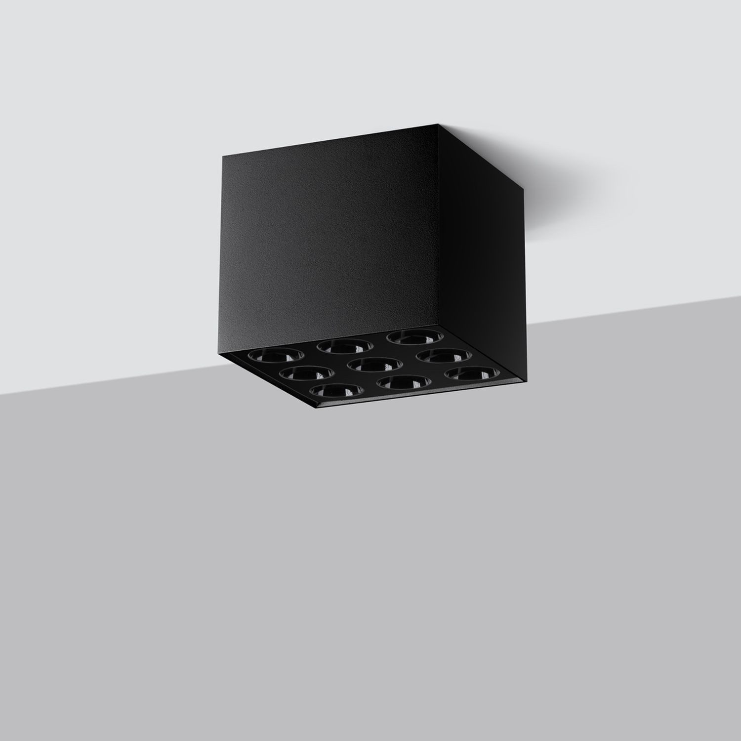 Licht-Erlebnisse Deckenleuchte ELUNO, LED fest integriert, Neutralweiß, LED 9.5 cm breit quadratisch 4000 K 1859 lm Modern