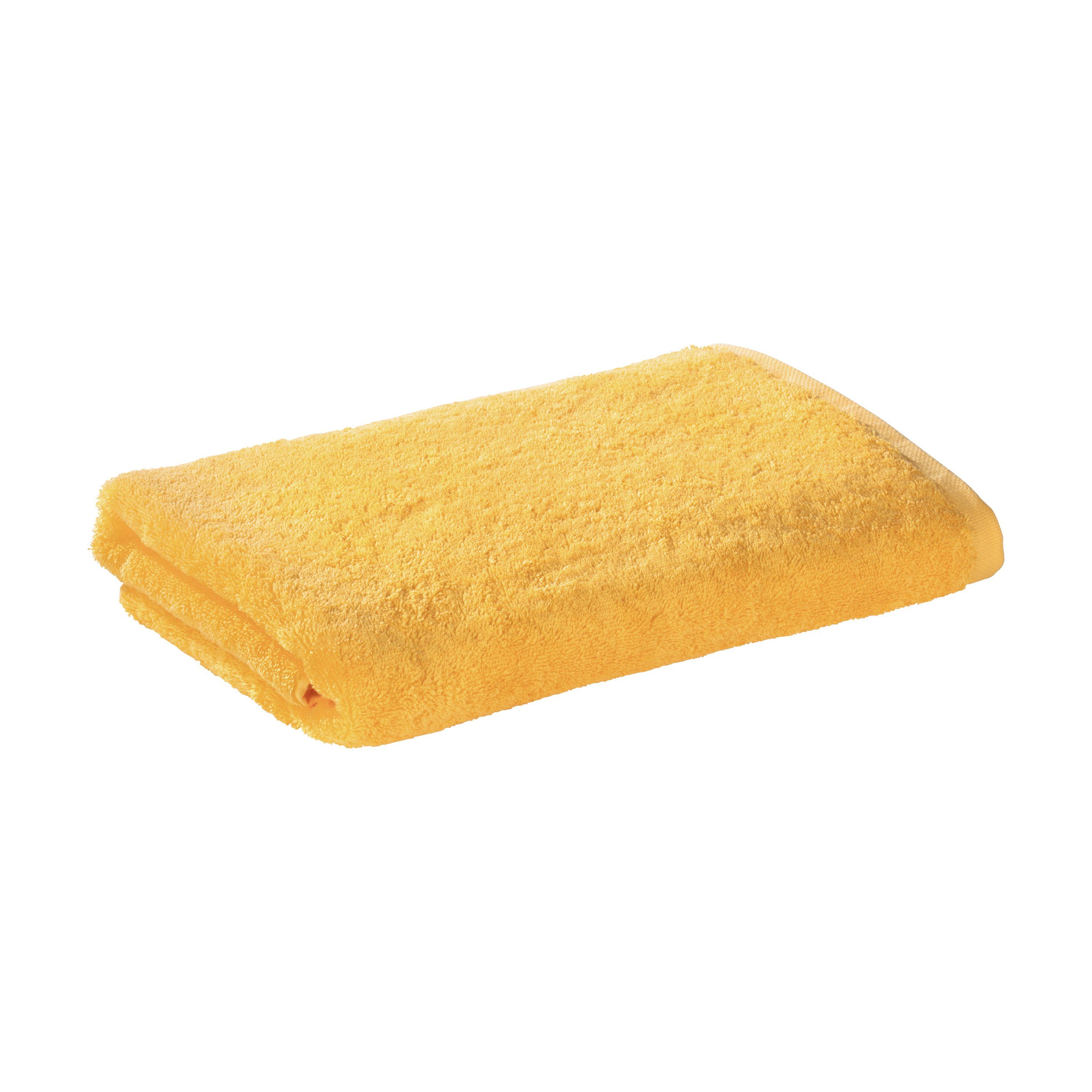 Bomlins Duschtuch Duschtücher aus 100% original ägyptische GIZA Baumwolle 650 g/m², Baumwolle, -> Spüren Sie die Qualität. Gelb