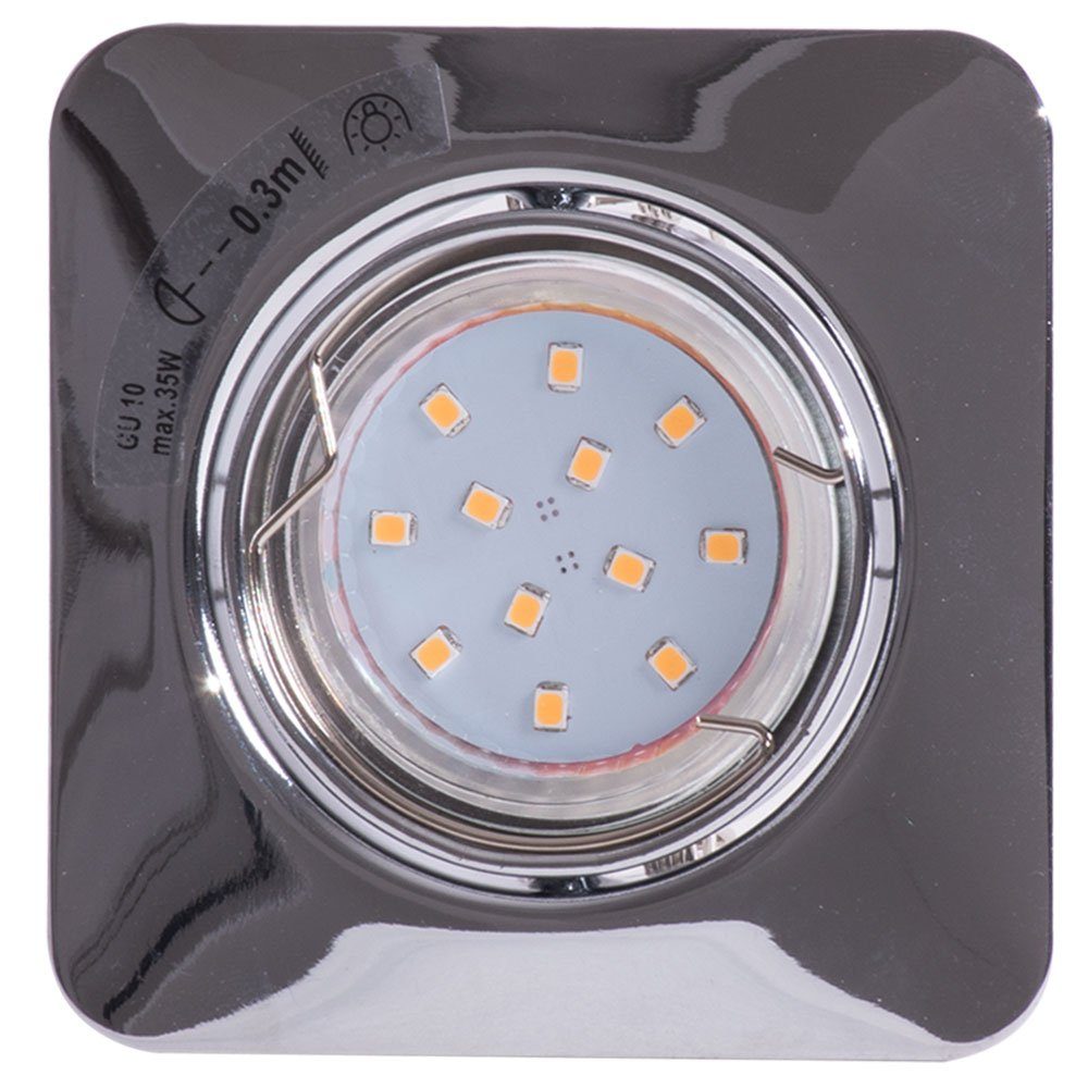 EGLO LED Einbaustrahler, Leuchtmittel Einbau inklusive, Strahler Lampen LED chrom Spots 3x Warmweiß, Decken