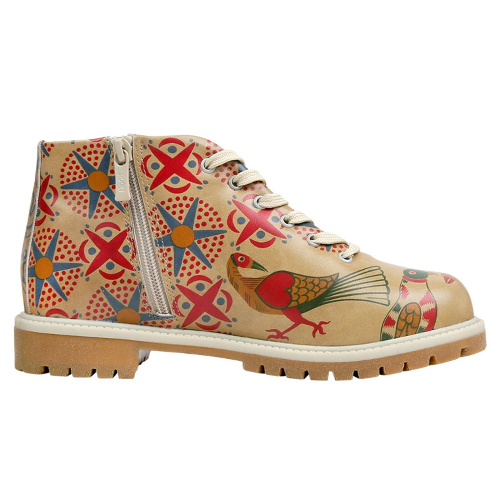 DOGO Shortcut Boots Love Birds Damen Stiefeletten Stiefel Handgefertigt