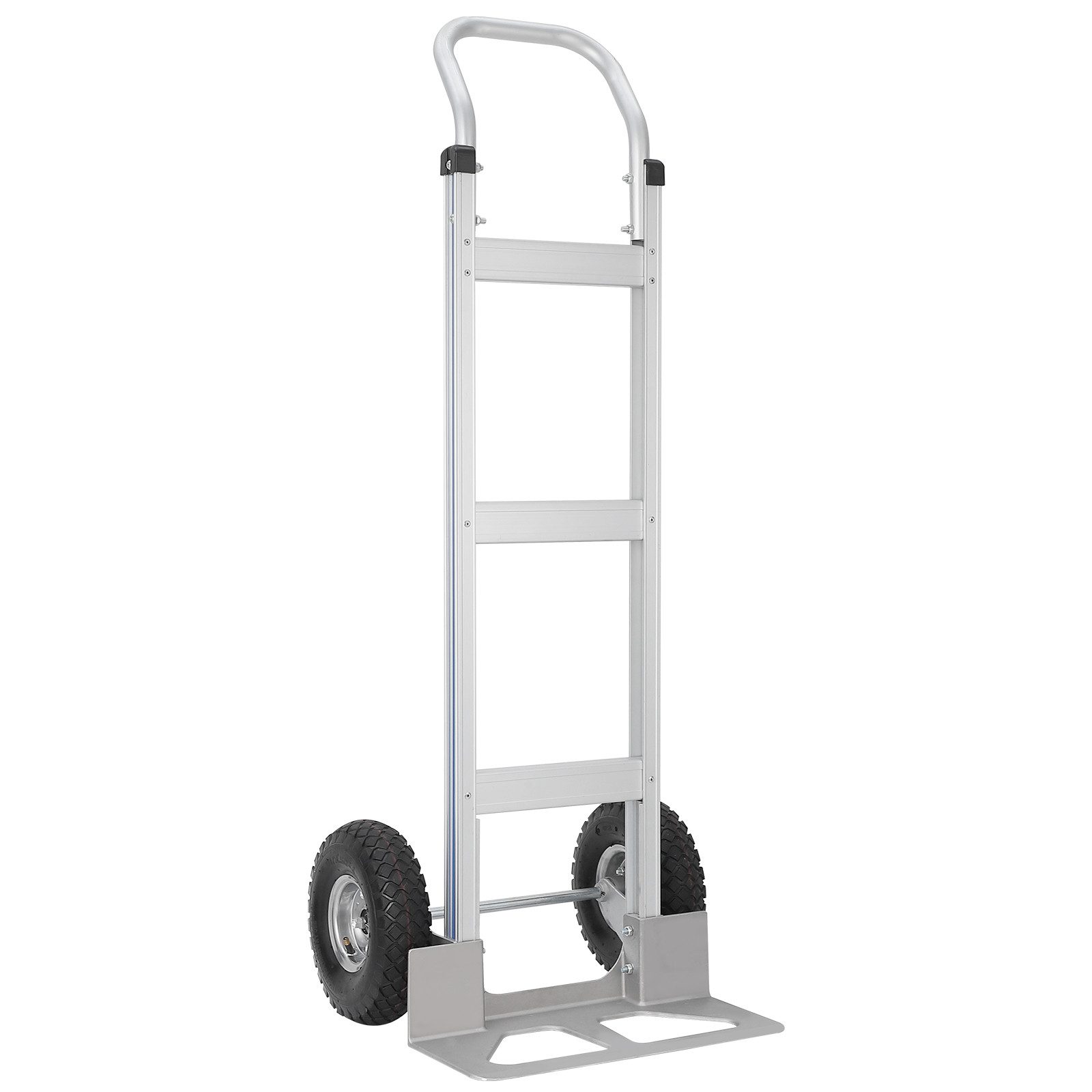 GarveeMore Sackkarre Handwagen aus Aluminium, klappbar, 250 kg Traglast, leise Rollen, rutschfester Boden, für Lager, Werkstatt, Umzug, Garten