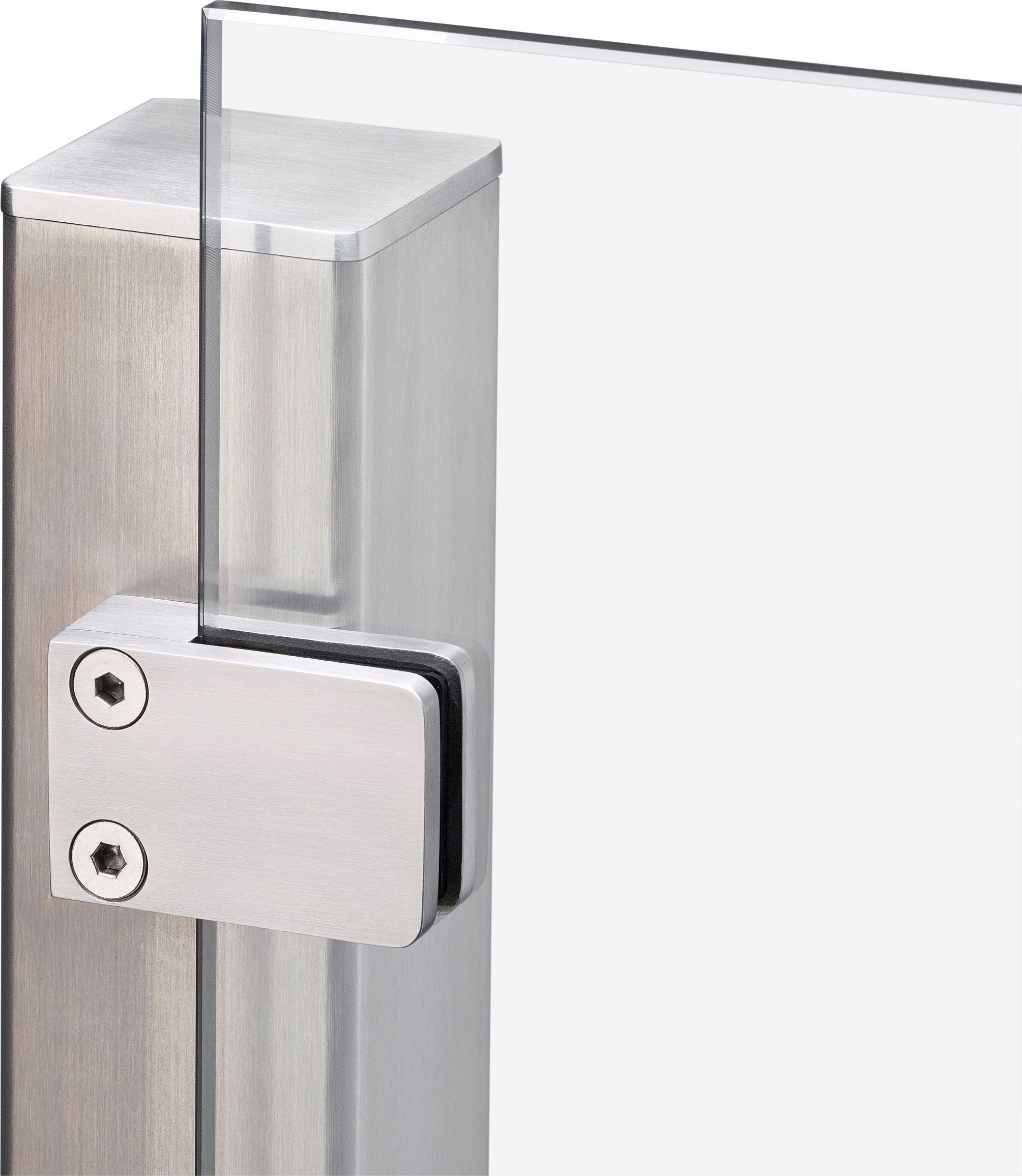 STAKET PRO Zaun, (Set), Glaszaun, Gesamtlänge: 2,265 m, 3 Pfosten