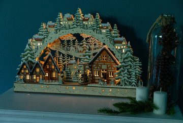 Myflair Möbel & Accessoires LED Schwibbogen Weihnachtsdeko (1-tlg), aus Holz, mit LED Beleuchtung, Höhe ca. 39 cm