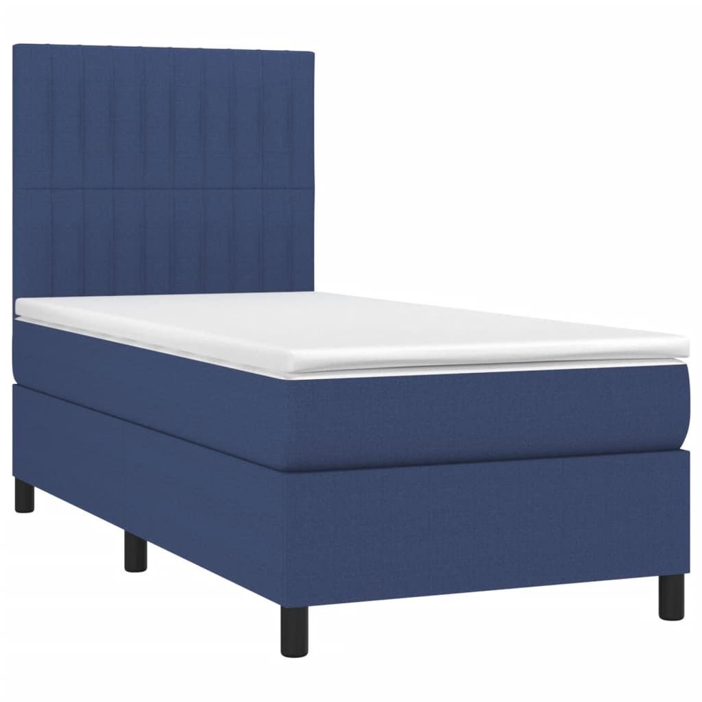 vidaXL Bett Boxspringbett mit Matratze Blau günstig online kaufen
