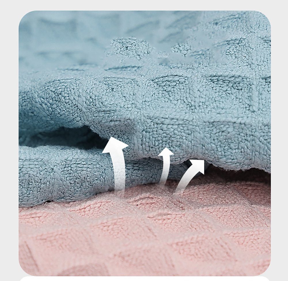 mit für Wasser, Mikrofaser-Trockenhaarkappe (1-St), Duschhaube trockenes Haar UG L.Ru Schleife absorbiert Die Turban-Handtuch