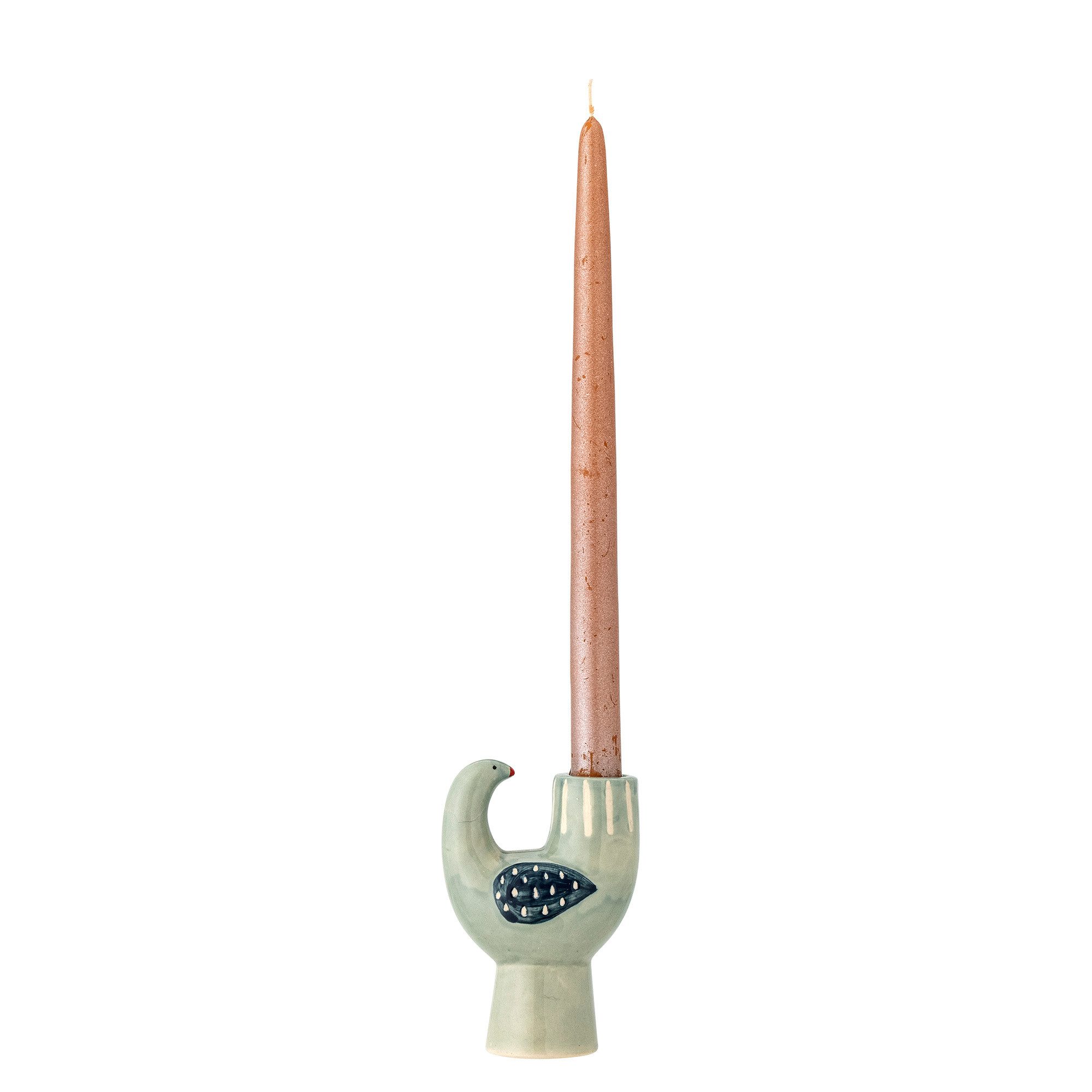 Bloomingville Kerzenständer Bloomingville Trudy Kerzenhalter, Blau, Steingu günstig online kaufen