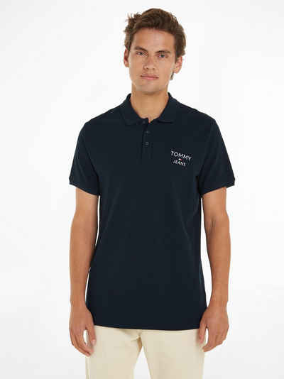 Tommy Jeans Poloshirt TJM SLIM CORP POLO mit Markenstickerei auf der Brust