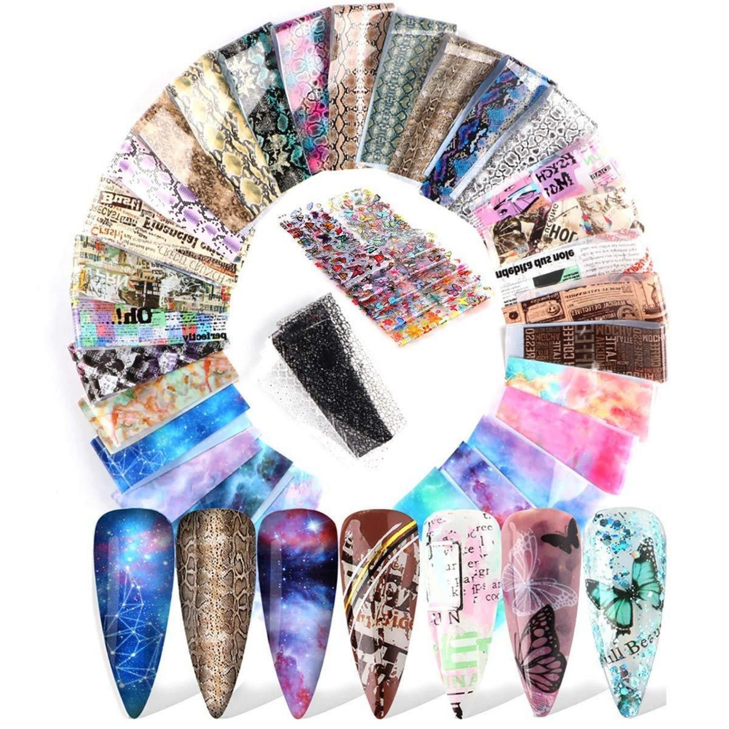 LuxusKollektion Nagel-Tattoo Nail Art Folie Sticker 50er Set