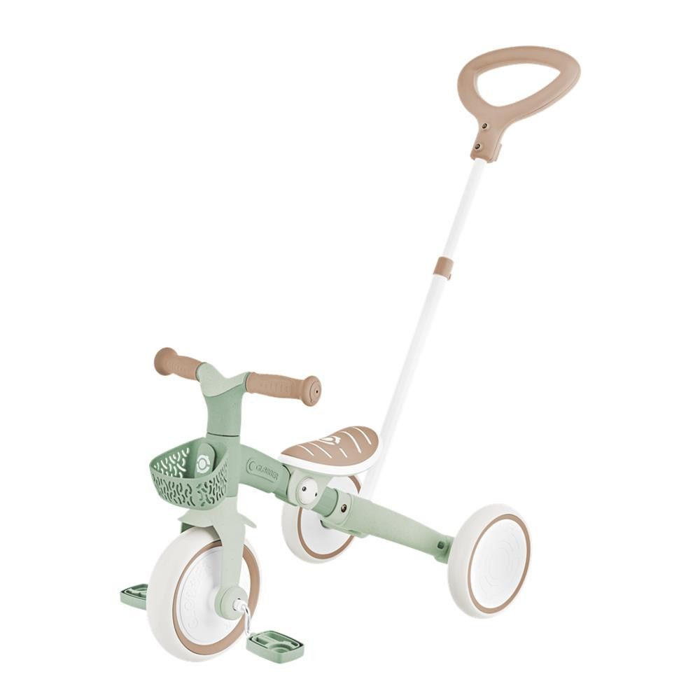 Globber Dreiradscooter LEARNING TRIKE 3in1 PLUS ECO Dreirad Laufrad, Einfacher Umbau, Ergonomische TPR-Sicherheitsgriffe