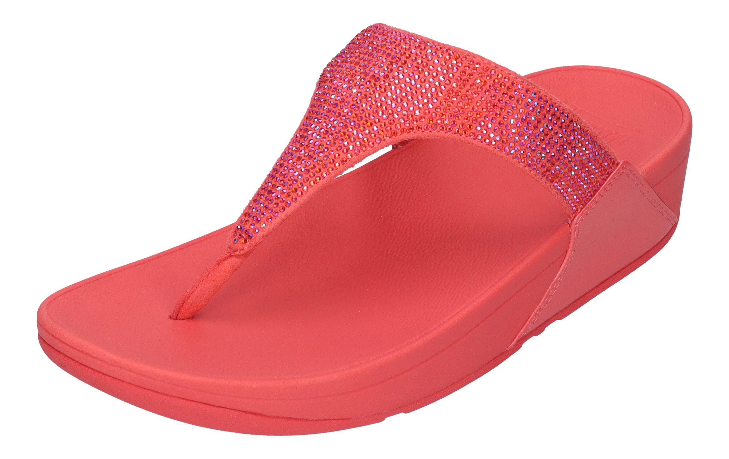 Fitflop LULU CRYSTAL TOE POST EC5 Zehentrenner Rosy Coral