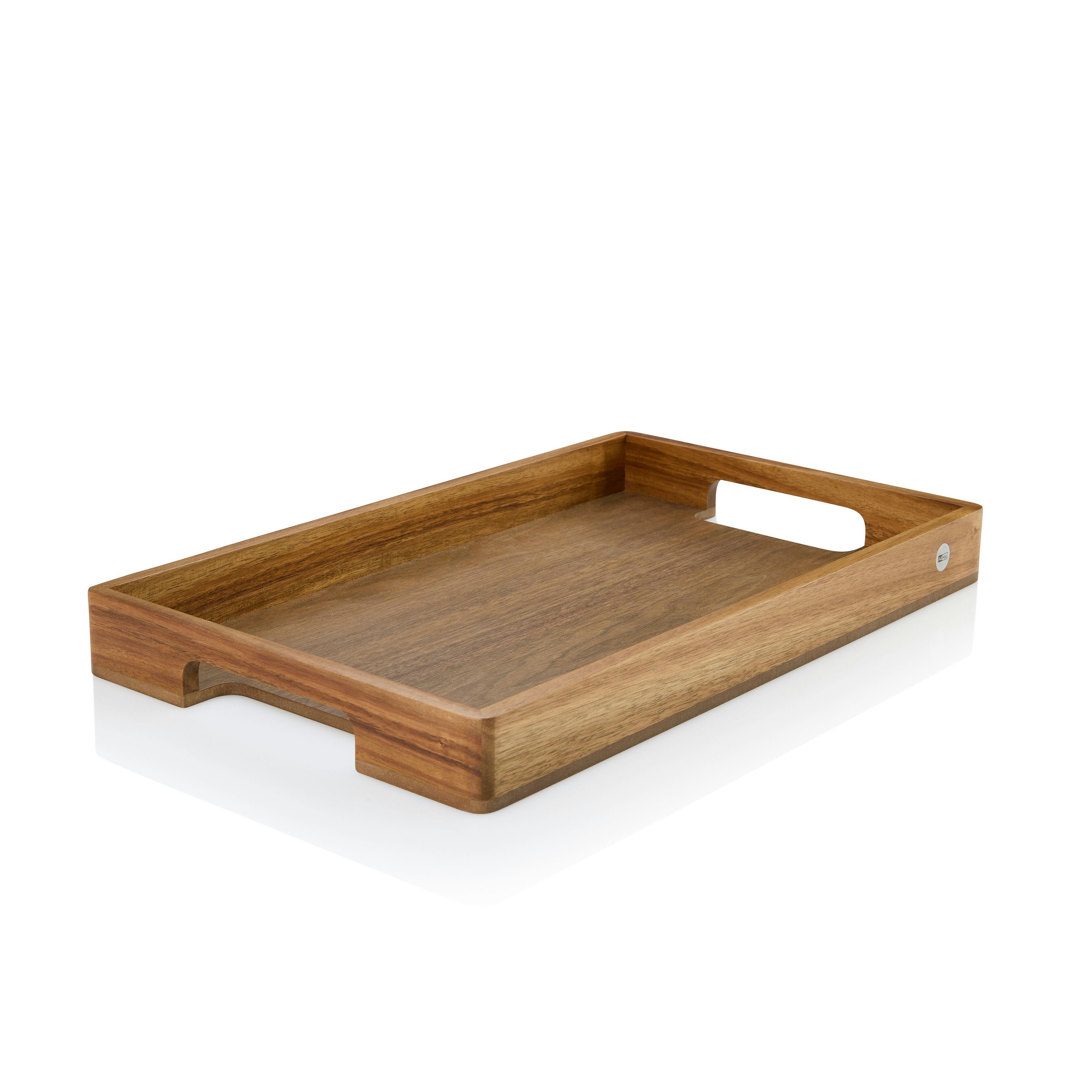 AdHoc Tablett Serviertablett Serve, Holz, Easy Move | Tabletts